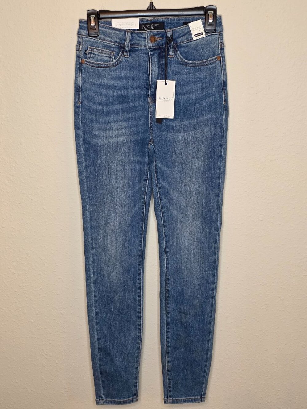 NWT Judy Blue "Texas Hold 'Em" Tummy Control High Waist Skinny Jeans, Size 25